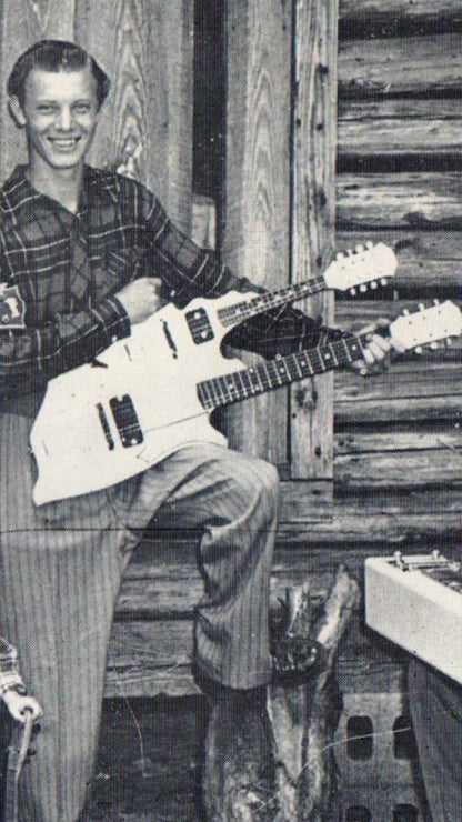 King Whitley Handmade Doubleneck Mandolin Solid Body Electric Guitar (1950s)