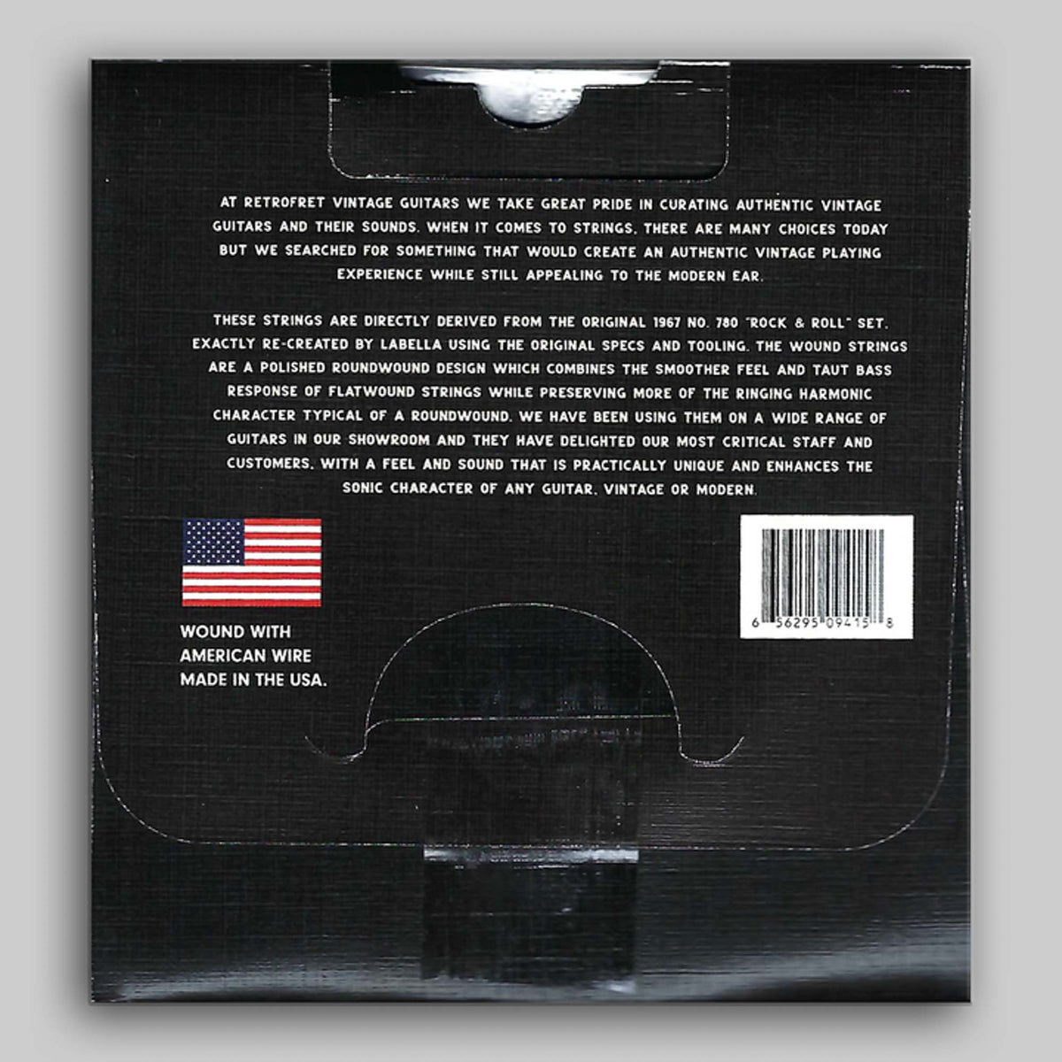 LaBella Retrofret RetroSet Strings by LaBella, 10's Polished Stainless Steel Round wound guitar