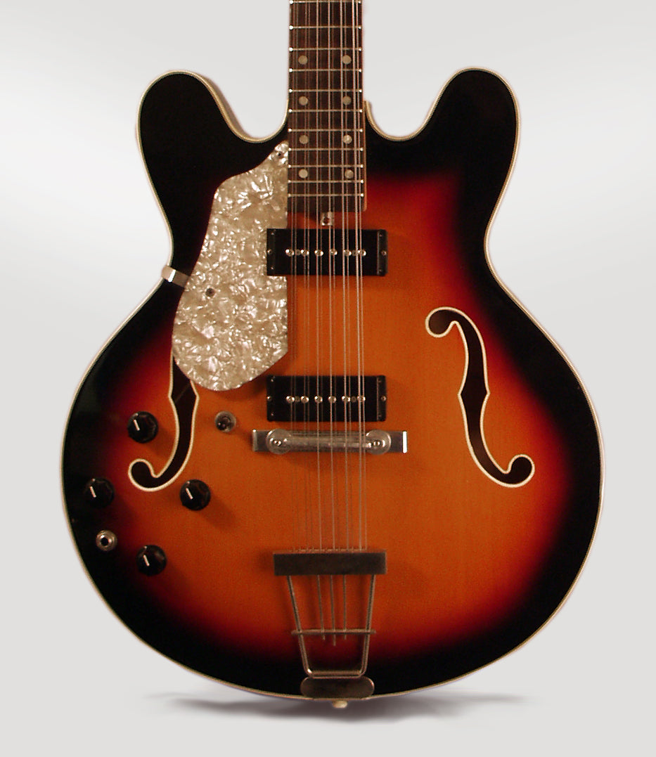 Carvin AS50-12 Left Handed 12 String Semi-Hollow Body Electric Guitar (1972)