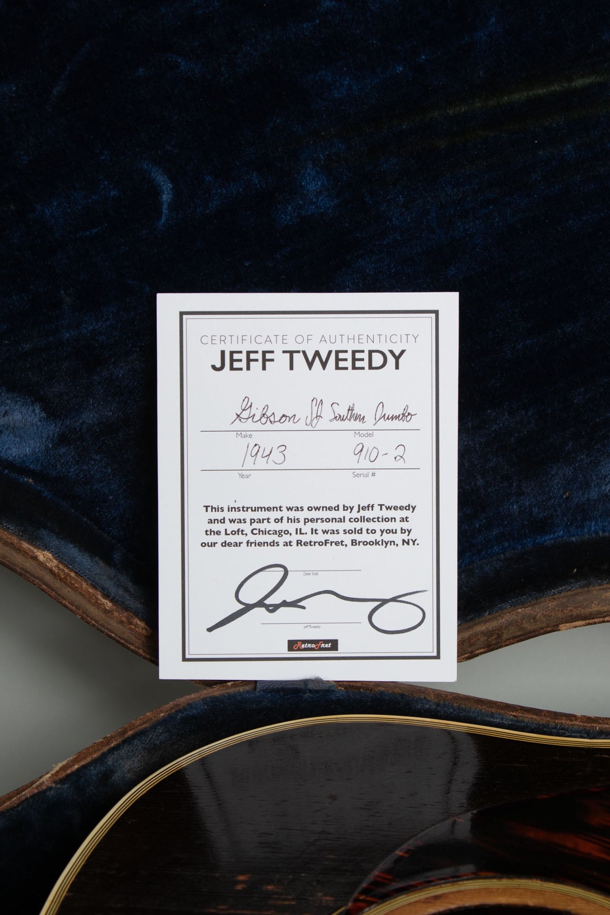Gibson SJ Southern Jumbo Owned by Jeff Tweedy of Wilco Flat Top Acoustic Guitar (1943)