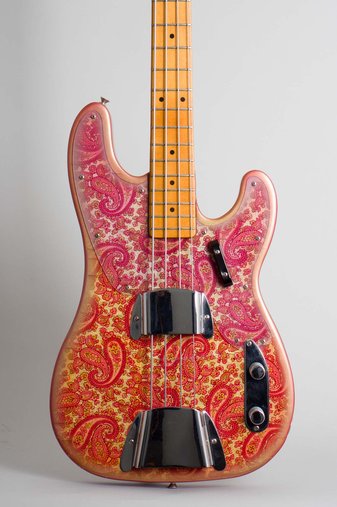 Fender Telecaster Bass Pink Paisley Solid Body Electric Bass Guitar (1968)