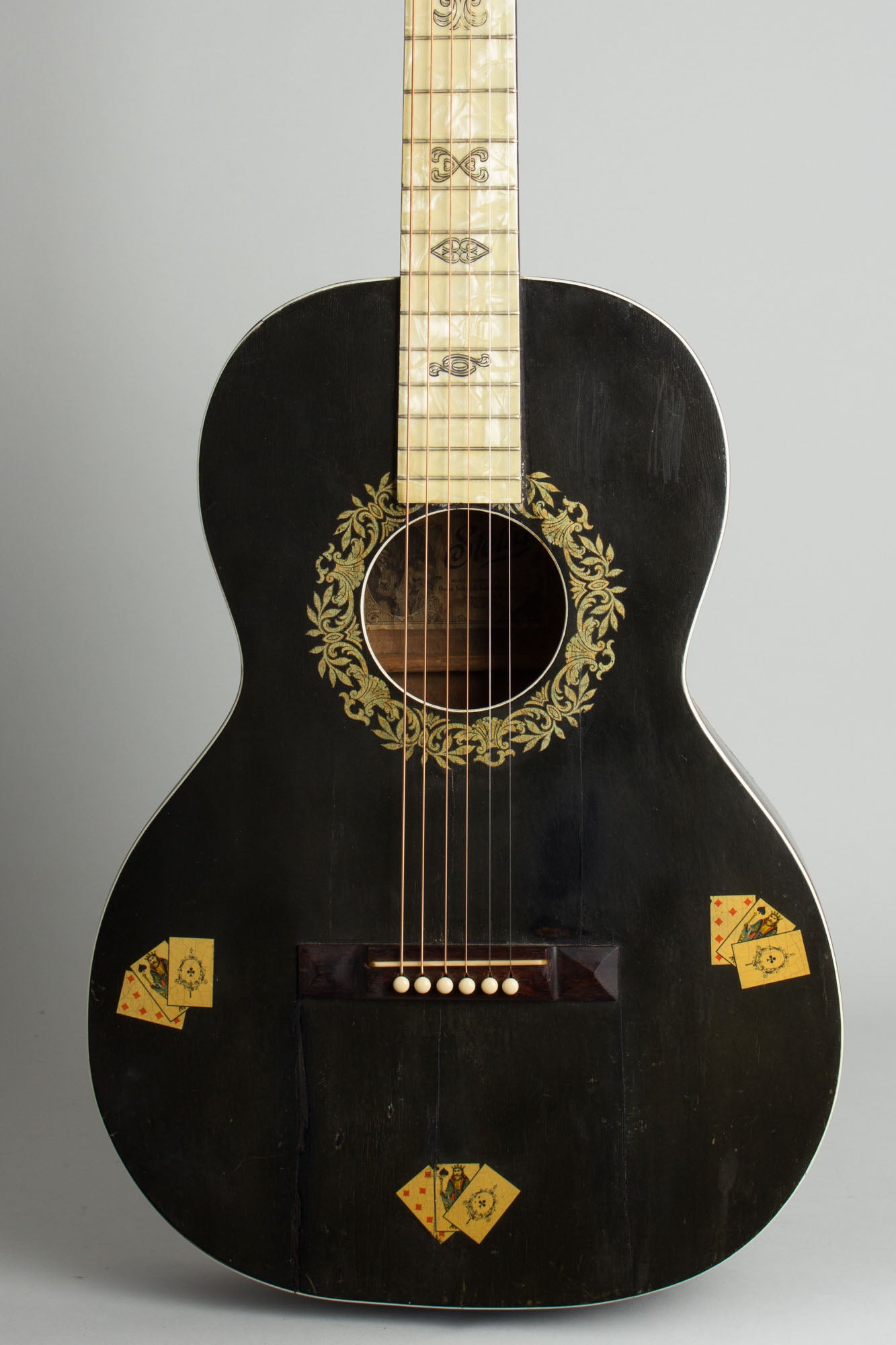 Stella Gambler Grand Concert Flat Top Acoustic Guitar (1930)
