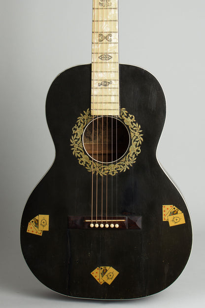 Stella Gambler Grand Concert Flat Top Acoustic Guitar (1930)