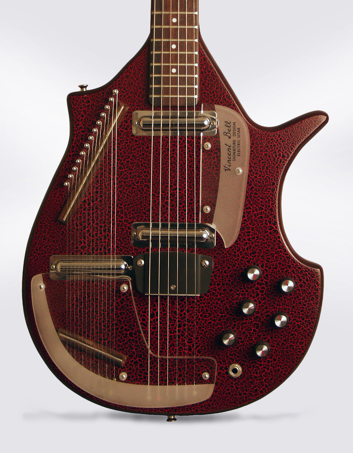 Danelectro Coral Sitar Semi-Hollow Body Electric Guitar (1968)