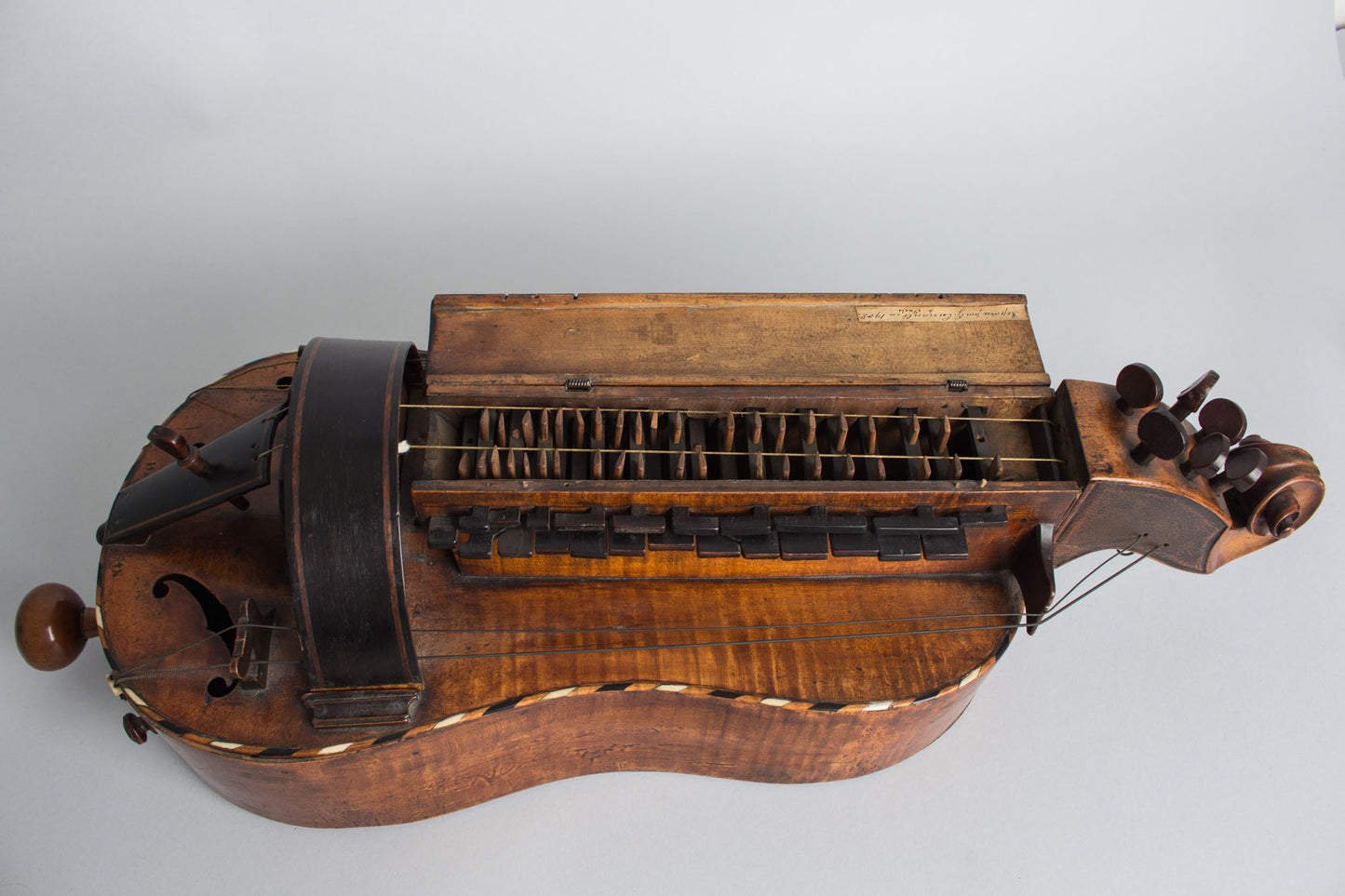 unknown Guitar Shaped 6 String Hurdy-gurdy (late 18th Century)