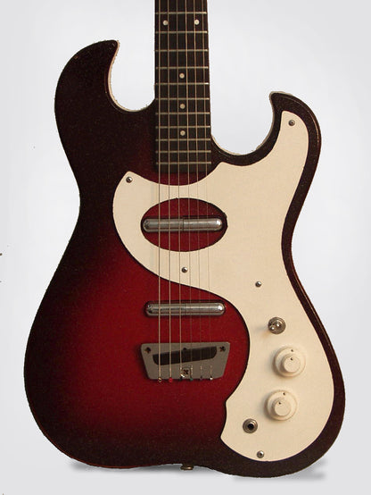 Danelectro Silvertone ""Amp-in-Case"" model 1457 Semi-Hollow Body Electric Guitar (1964)