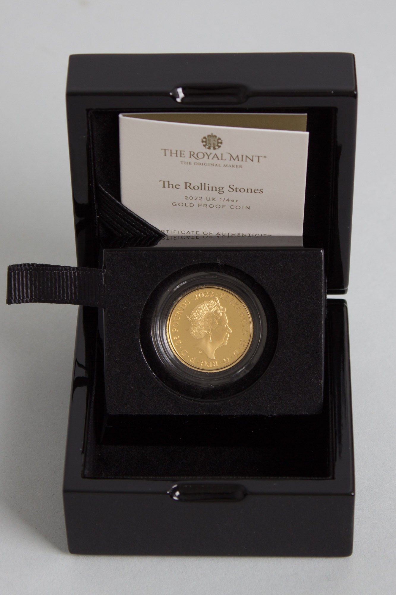 Royal Mint 1/4 ounce Rolling Stones Sixty Commemorative Gold Proof Coin (2022)