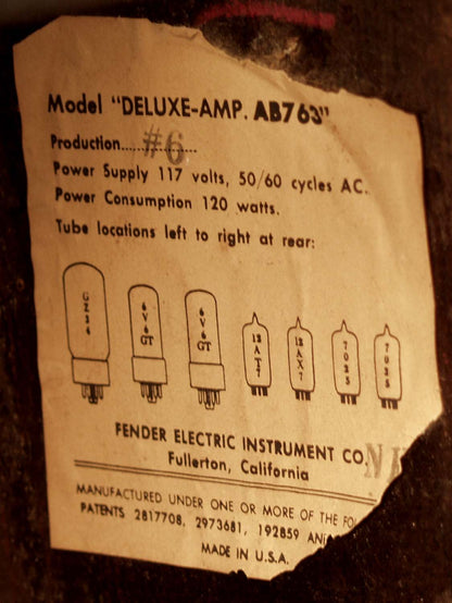 Fender Deluxe Tube Guitar Amplifier (1964)
