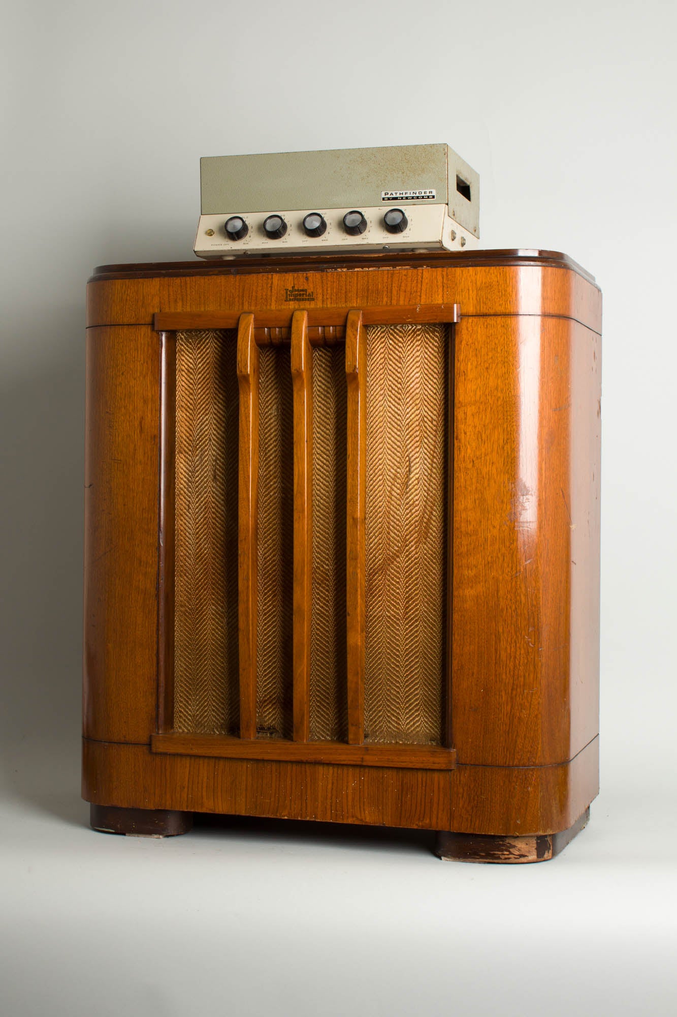 Newcomb Pathfinder Model E-20 w/ Jensen Imperial Reproducer CA-12 Speaker Owned and Used by Tom Verlaine Head and Cabinet Amplifier (1940s/1965)