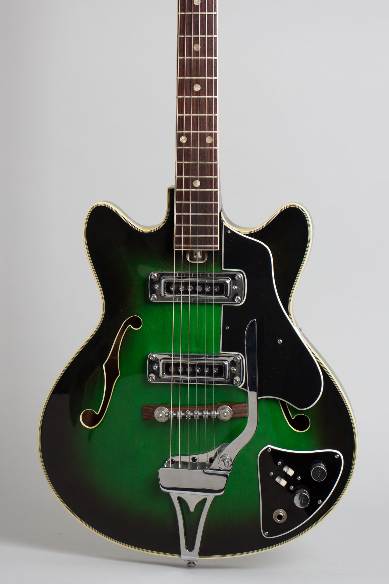 Kawai Decca Owned and Used by Elliott Sharp Thinline Hollow Body Electric Guitar (1967)