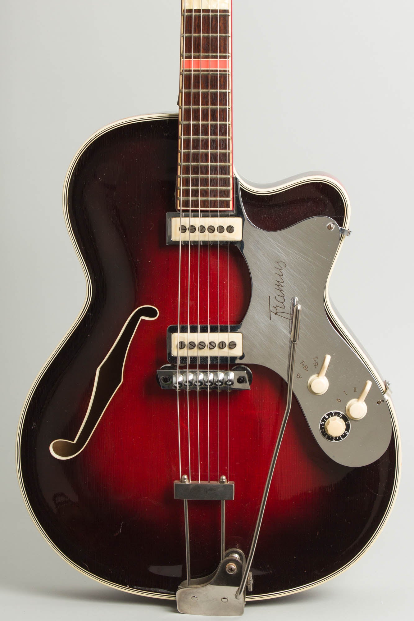 Framus Grand Star Black Rose Model 5/125 Arch Top Hollow Body Electric Guitar (1962)
