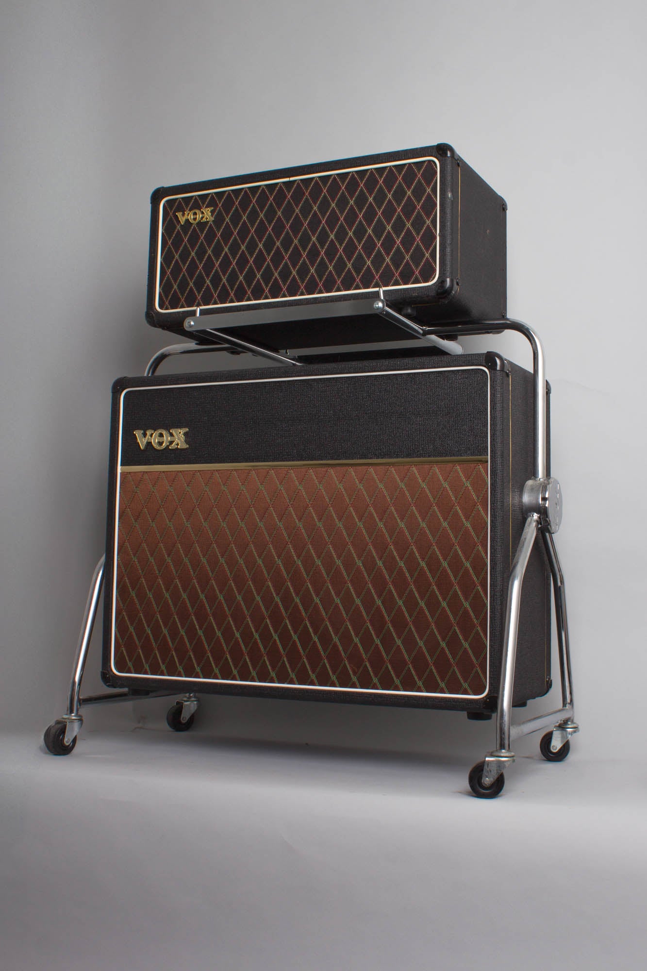 Vox AC-50 with Reproduction Cabinet Piggyback Tube Amplifier (1965-6)