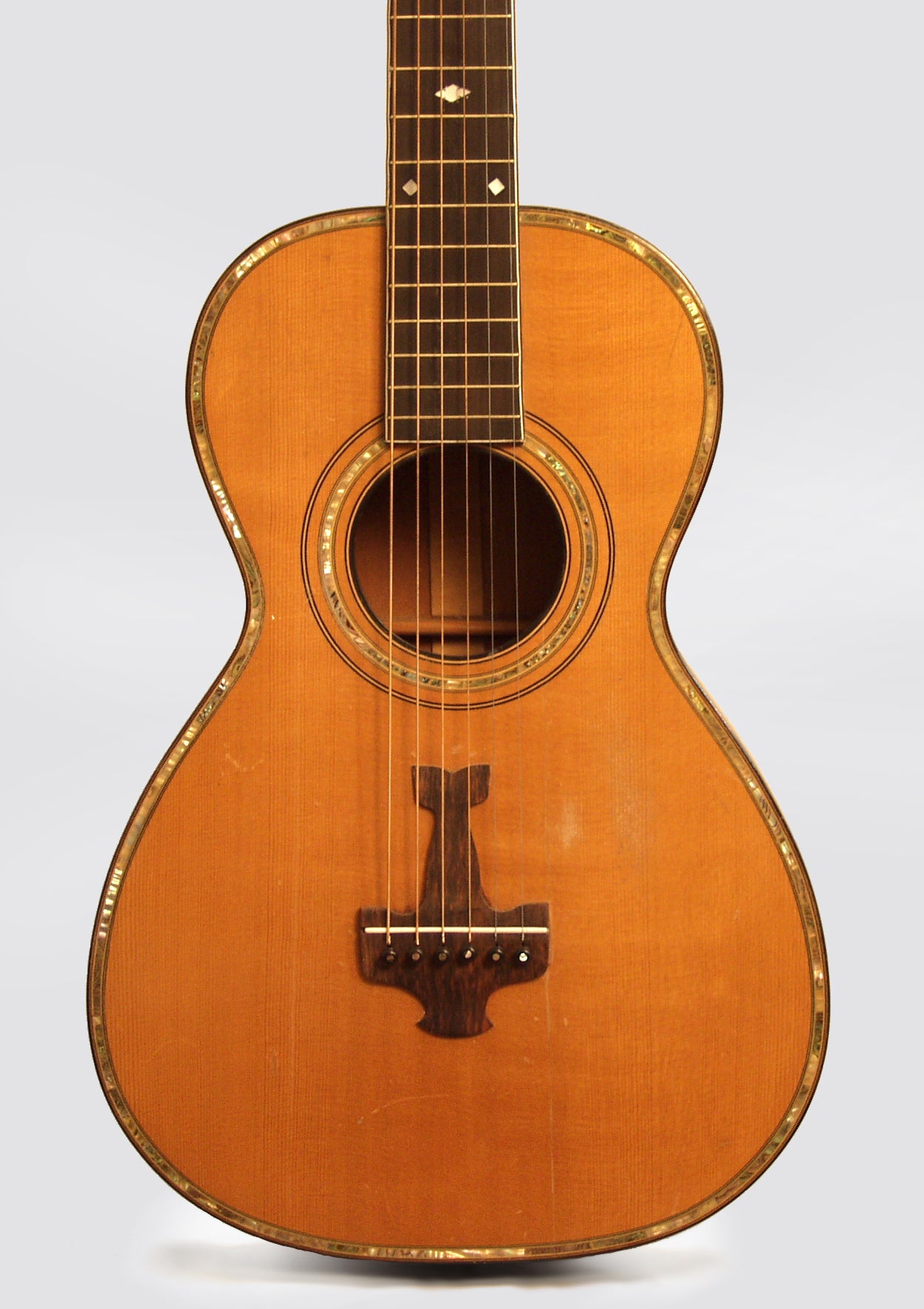 Harmony Supertone ""Airplane Bridge"" Deluxe Flat Top Acoustic Guitar (1929)