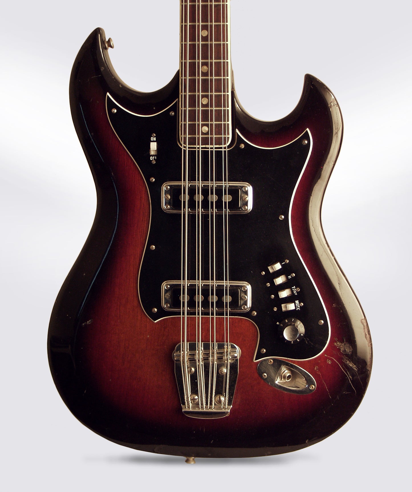 Hagstrom 8-String Bass H-8 Solid Body Electric Bass Guitar (1968)
