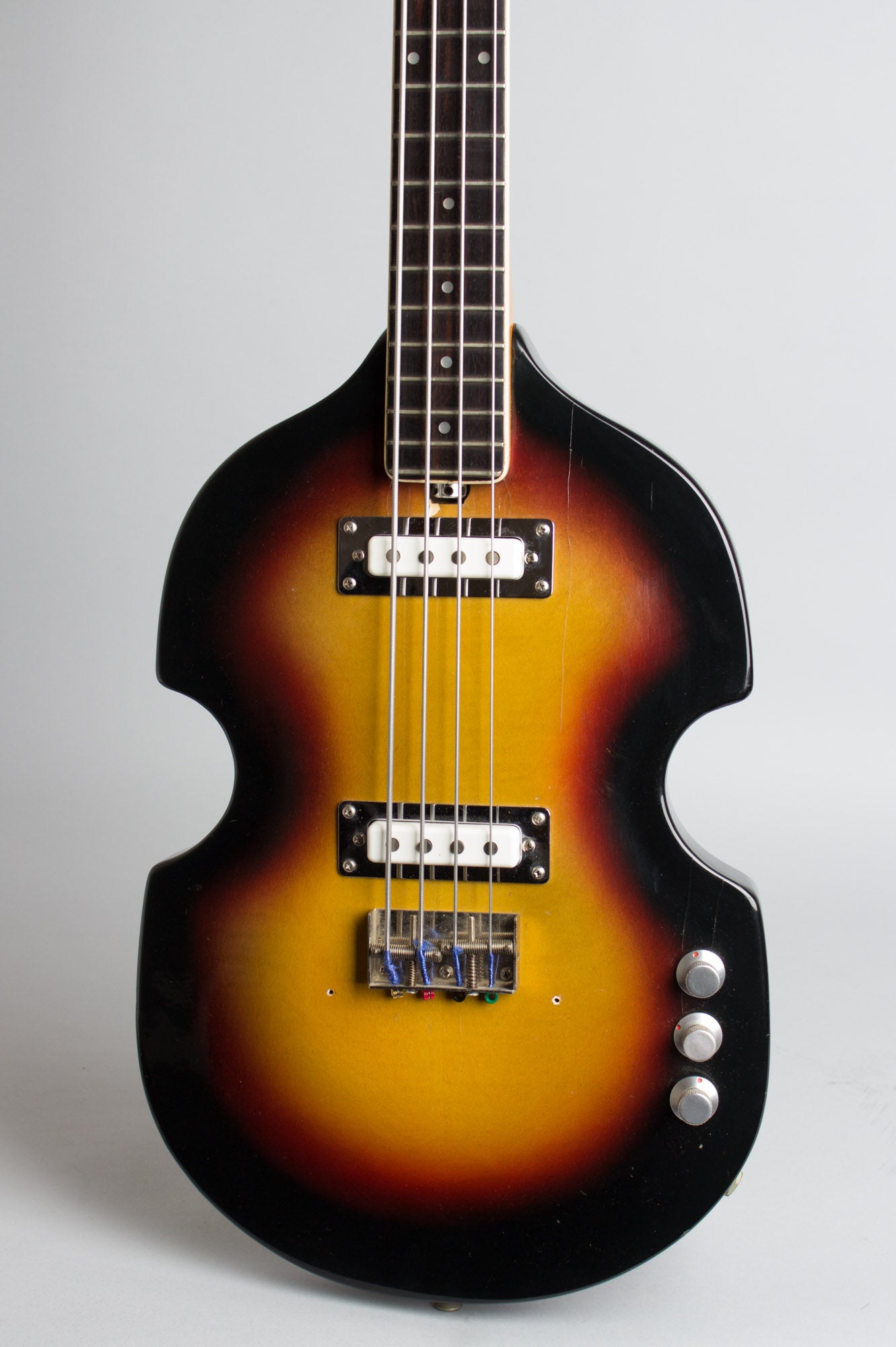 Vox V-232 Violin Bass Solid Body Electric Bass Guitar (1965)