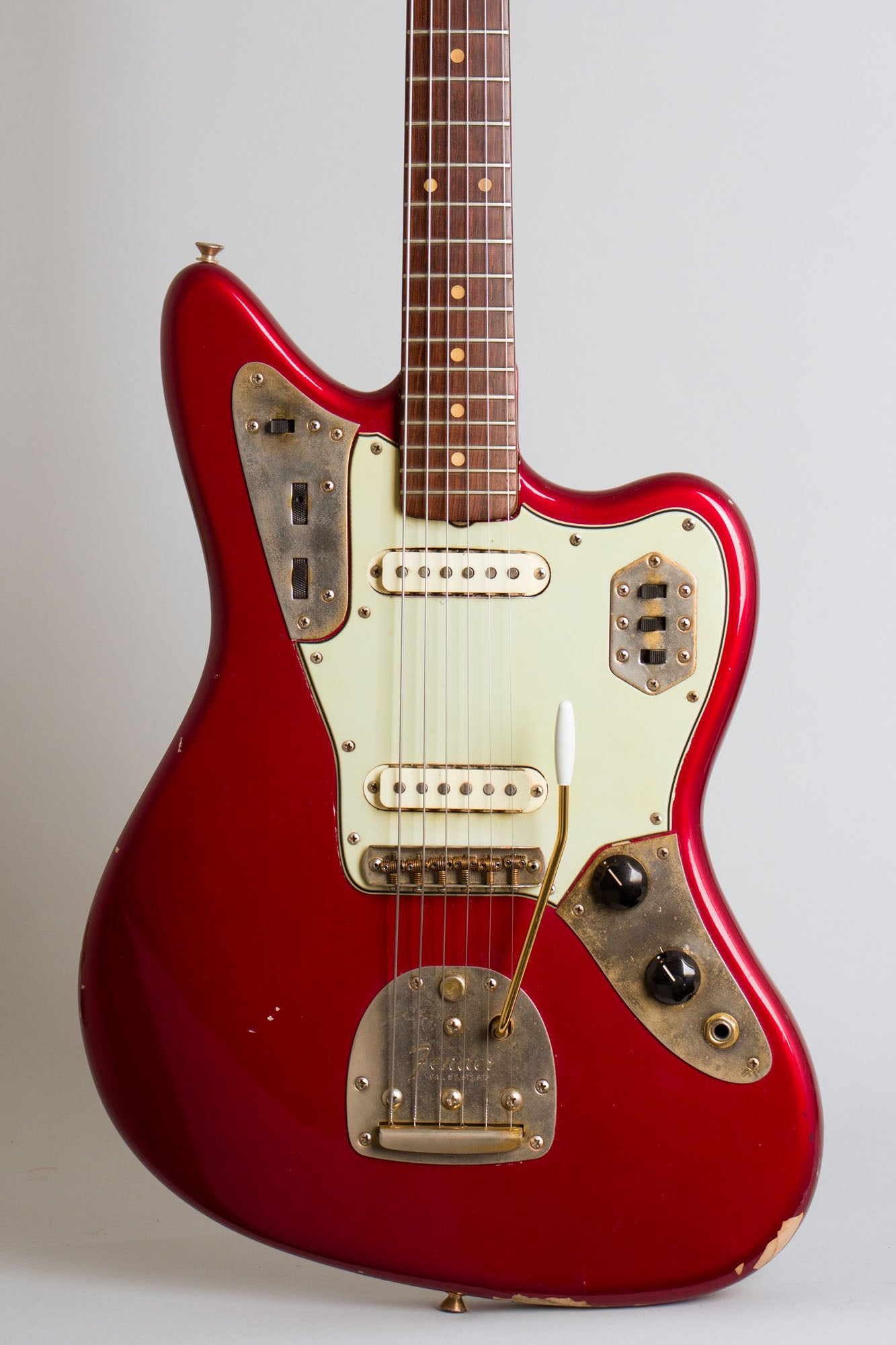 Fender Jaguar with Gold Hardware Solid Body Electric Guitar (1964)