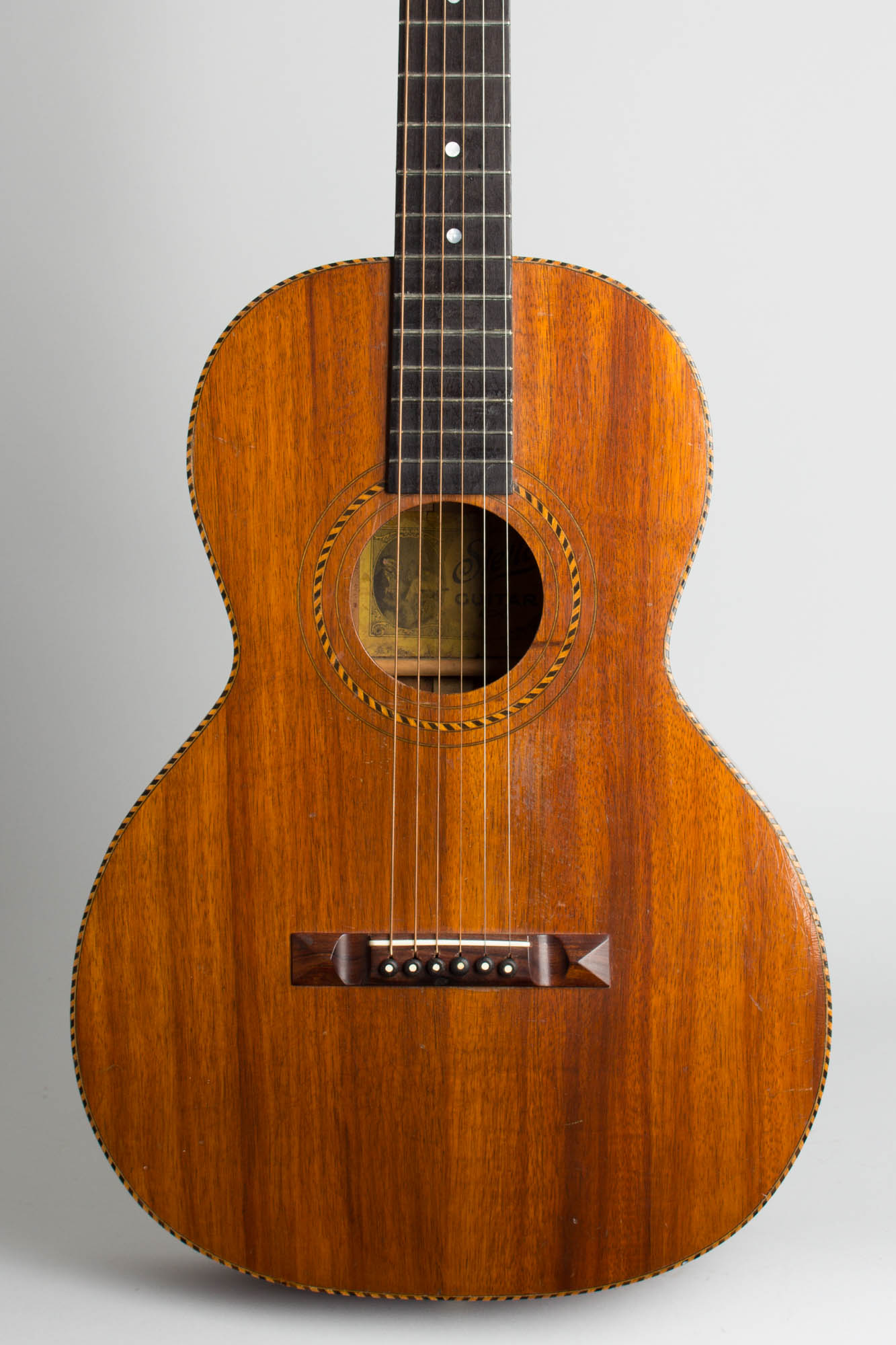 Stella Koa Grand Concert Flat Top Acoustic Guitar (1920s)