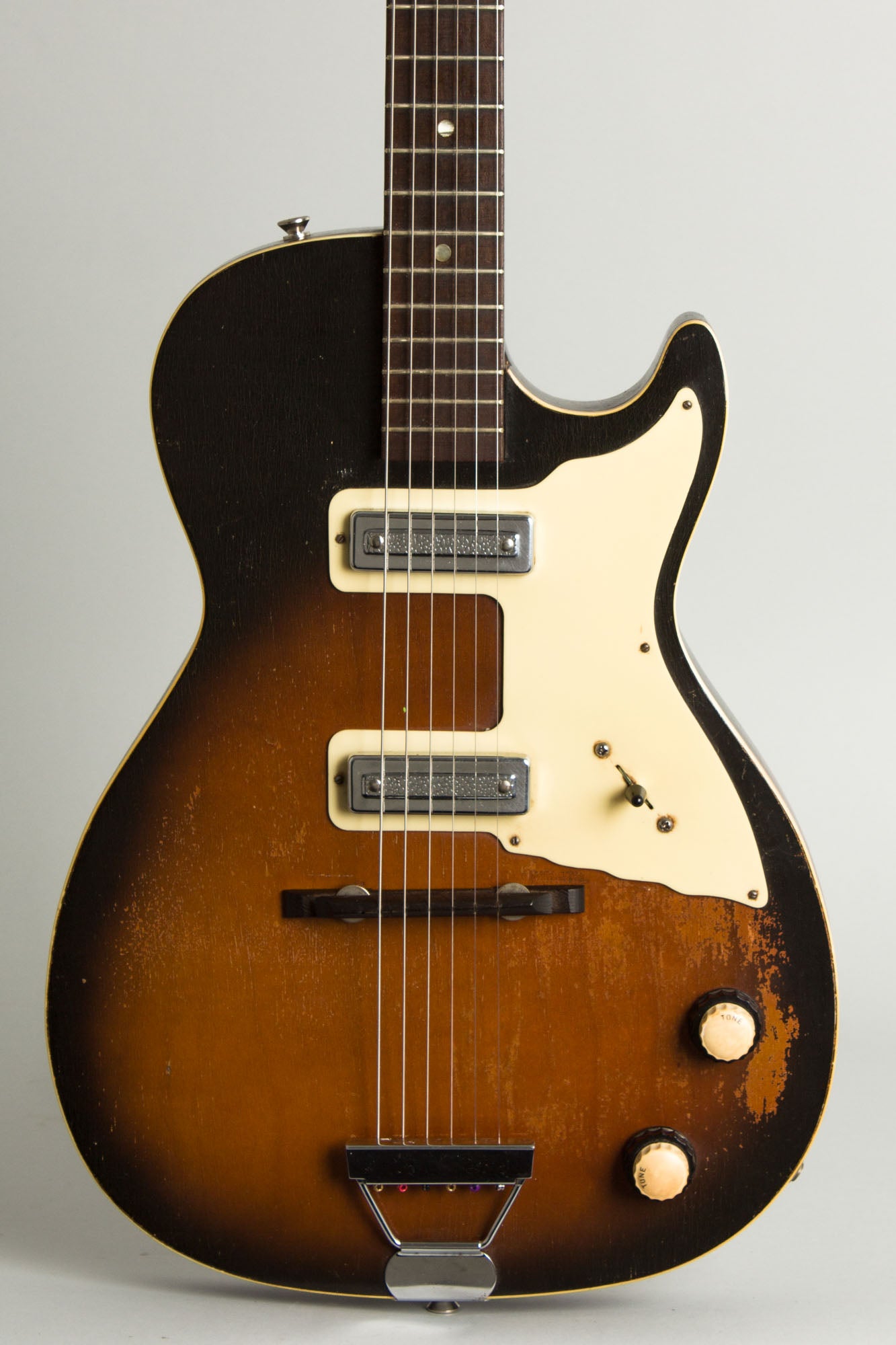 Harmony Stratotone Mars H-46 Thinline Hollow Body Electric Guitar (1959)