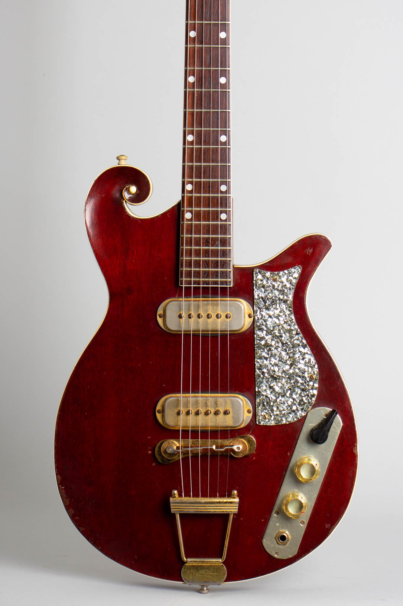 Premier Ruby Special E-722 Owned and Used by Elliott Sharp Solid Body Electric Guitar (1959)