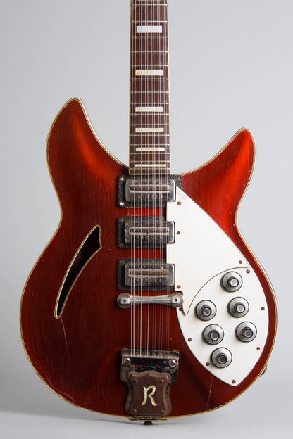 Unbranded Ricken Serviceman 12 String Semi-Hollow Body Electric Guitar (1960s)