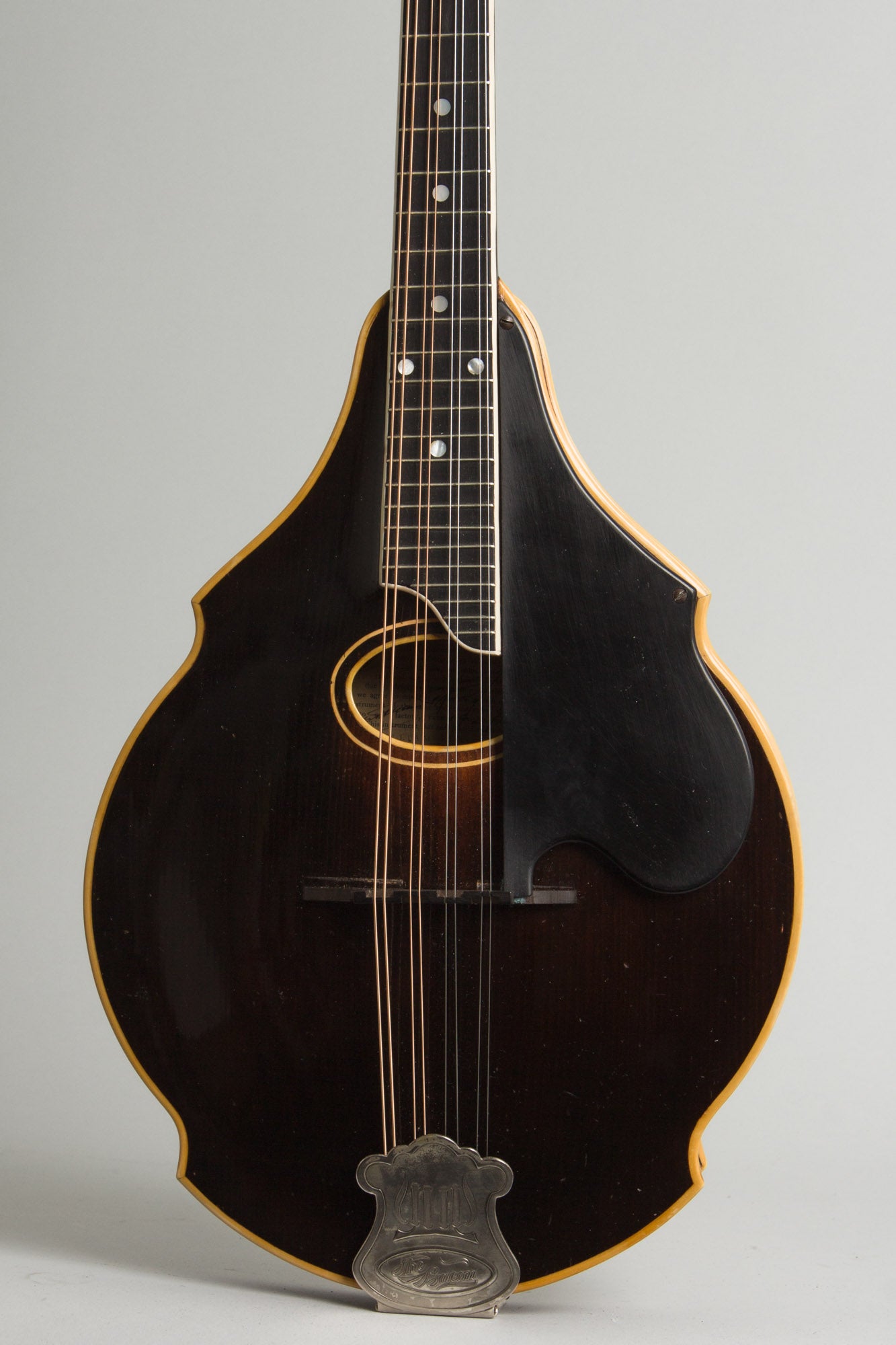 Bacon William Place Jr. Artist Model Carved Top Mandolin (1921)