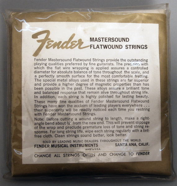 Fender Bass VI Six String Bass #700 Mastersound Flatwound Bass Guitar String Set (1969)