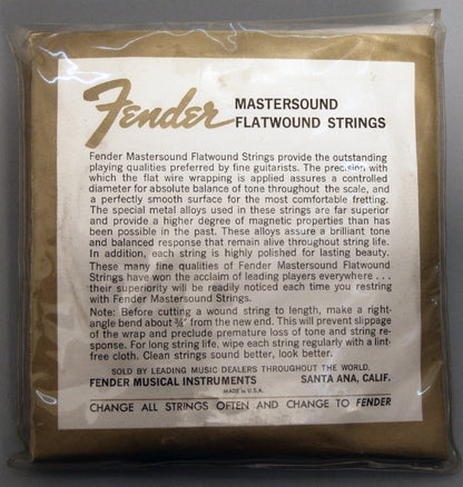 Fender Bass VI Six String Bass #700 Mastersound Flatwound Bass Guitar String Set (1969)
