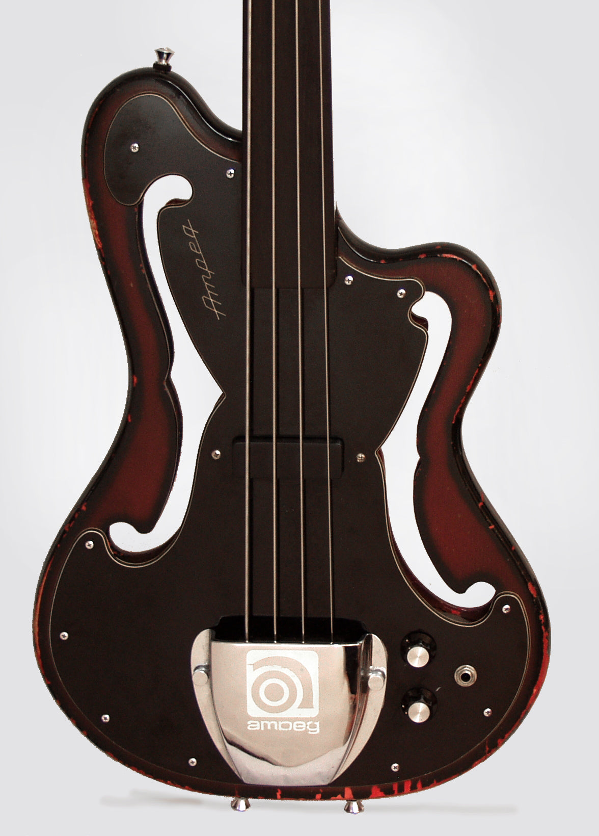 Ampeg AMUB-1 Fretless Electric Bass Guitar (1967-8)