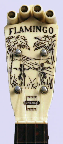 Emenee Flamingo Soprano Ukulele (1960s)