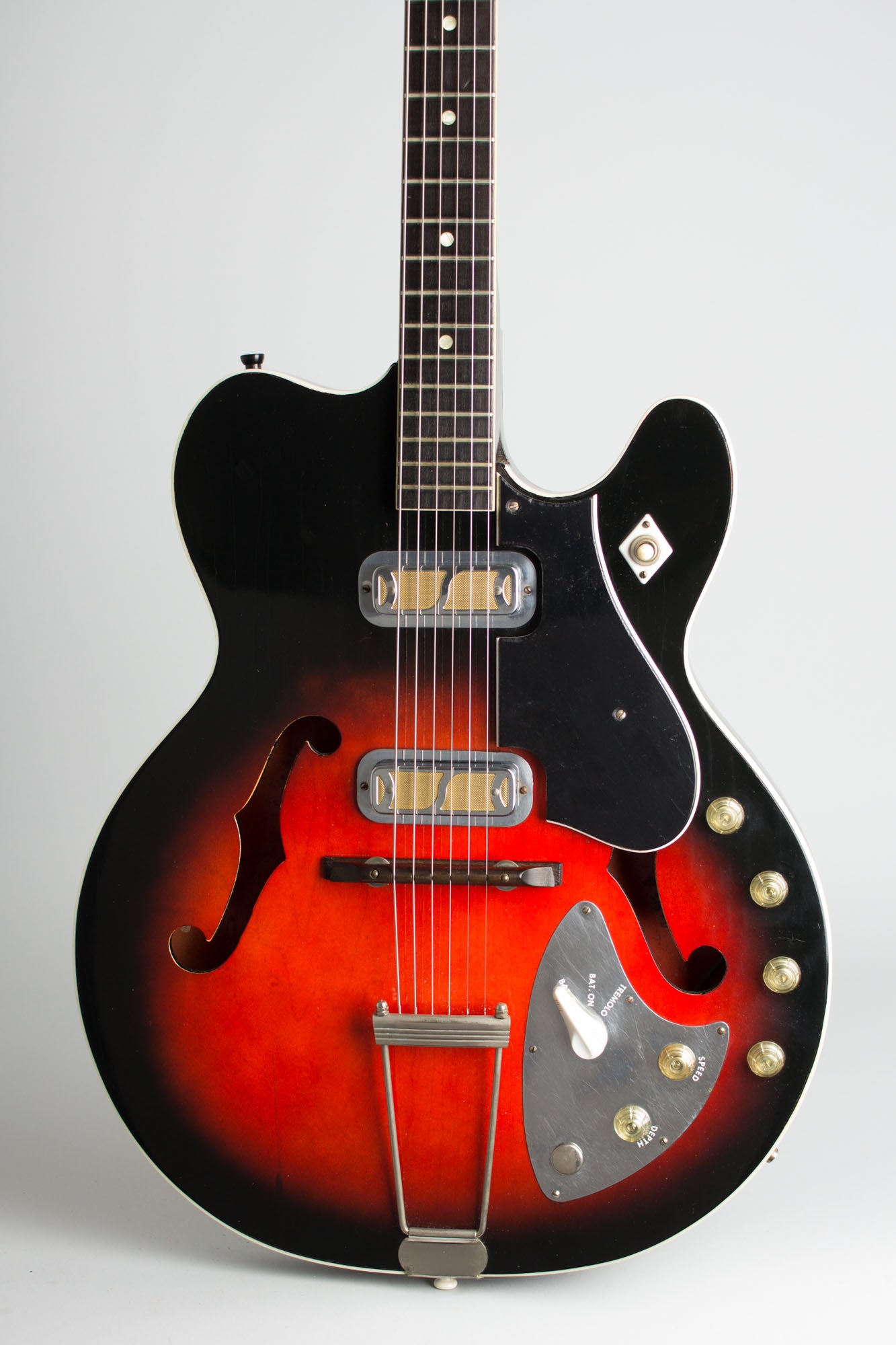 Harmony H66 Vibra-Jet Thinline Hollow Body Electric Guitar (1964)