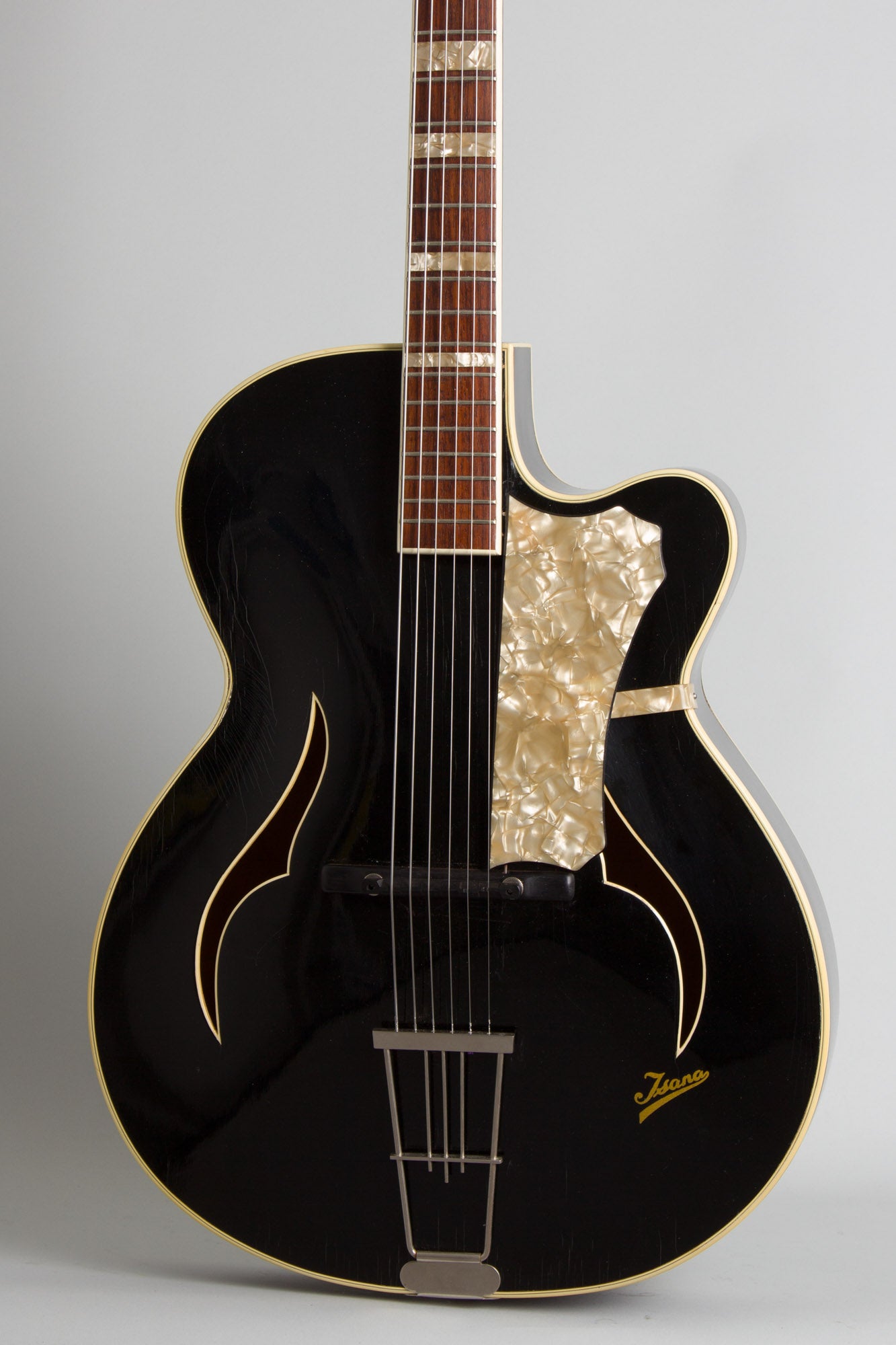 Isana Black Pearl Arch Top Acoustic Guitar (1959)