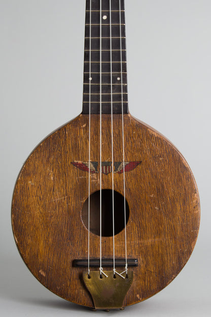 unknown U.S. Army Air Corps Folk Art Soprano Ukulele (1920-30's)