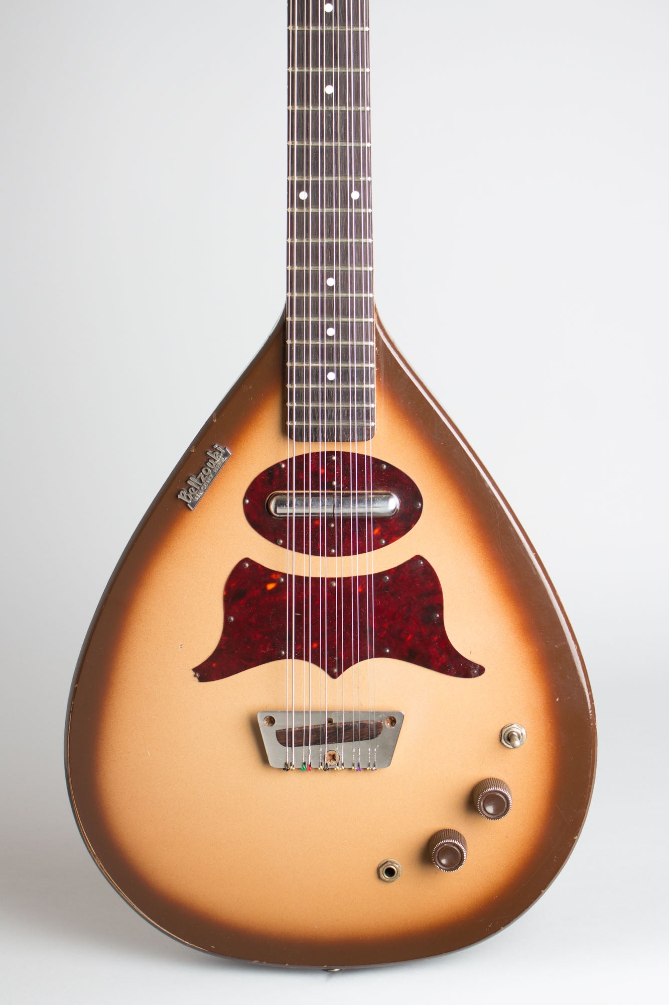 Danelectro Bellzouki Model 7010 12 String Semi-Hollow Body Electric Guitar (1965)