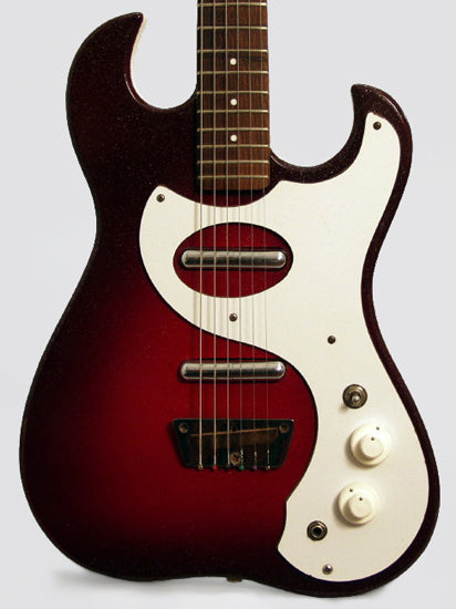 Danelectro Silvertone ""Amp-in-Case"" Semi-Hollow Body Electric Guitar (1965)