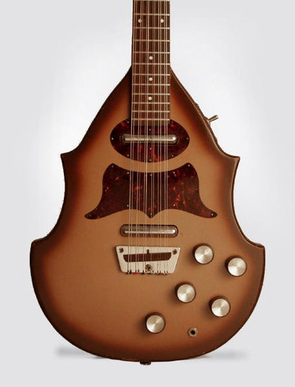 Danelectro Bellzouki model 7020 12 String Semi-Hollow Body Electric Guitar (1966)