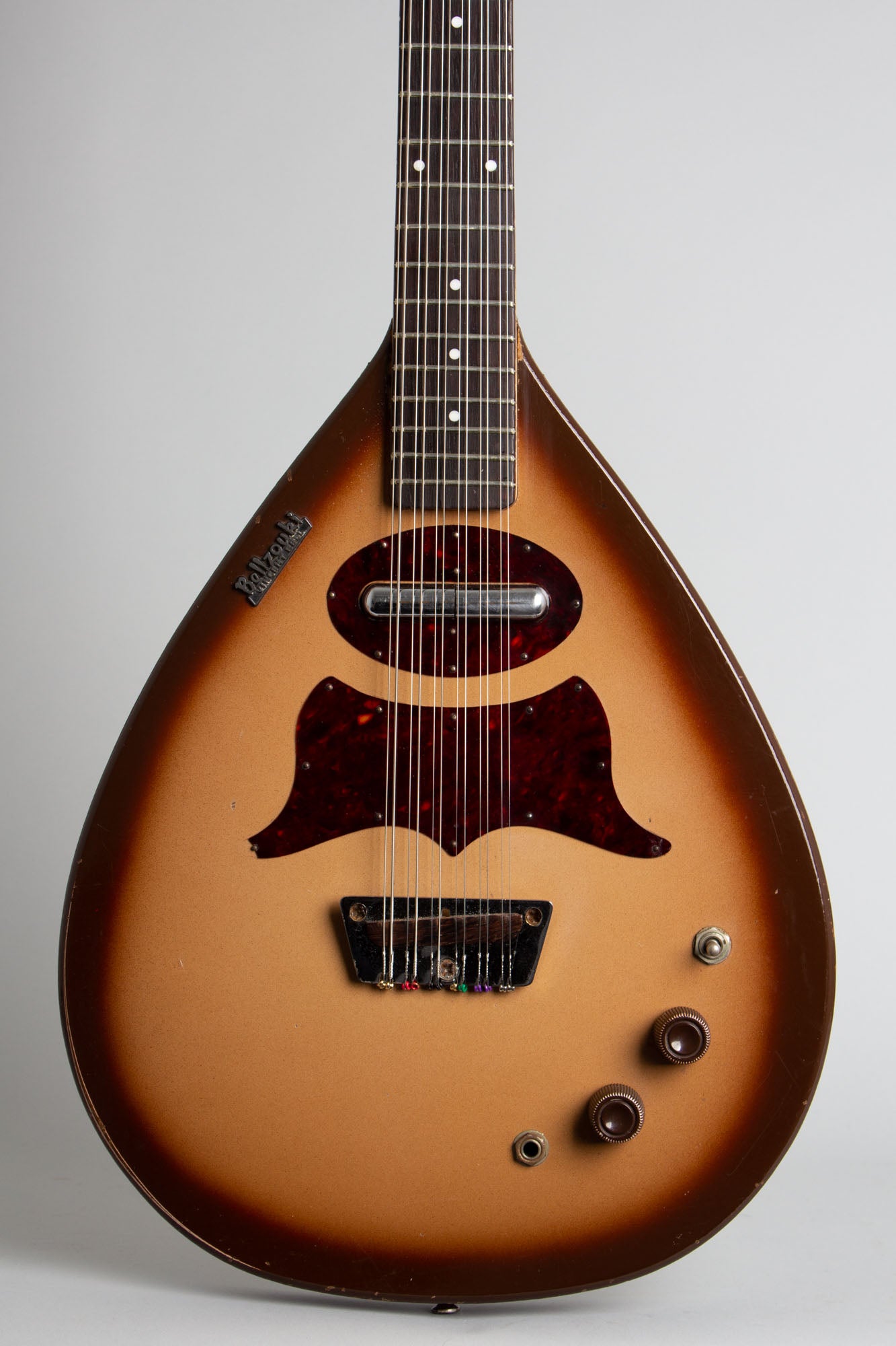 Danelectro Bellzouki Model 7010 12 String Semi-Hollow Body Electric Guitar (1965)