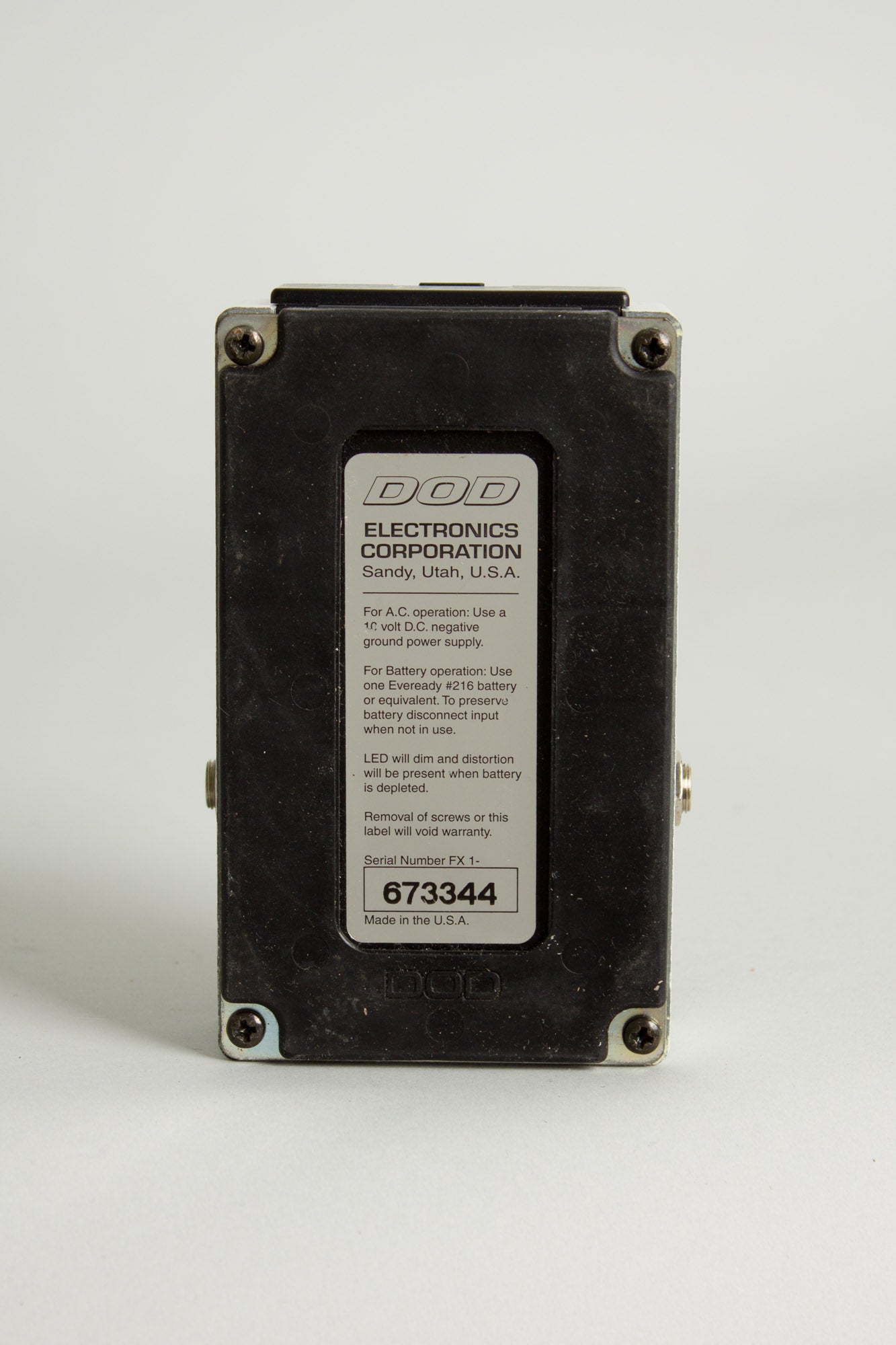DOD FX84 Milk Box Owned and Used by Tom Verlaine Compressor Effect (1996)