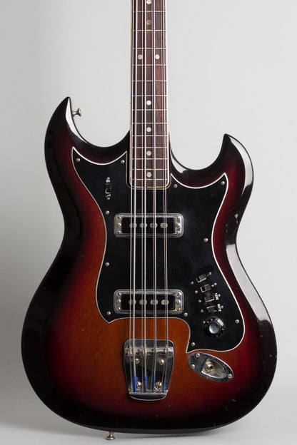 Hagstrom H-8 8-String Bass Solid Body Electric Bass Guitar (1968)