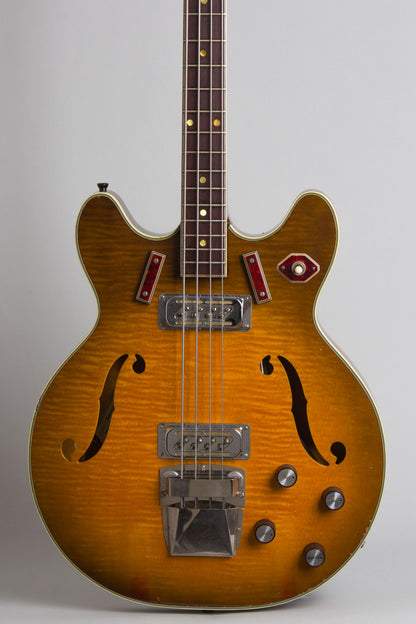 Harmony H-27 Hollow Body Electric Bass Guitar (1966)
