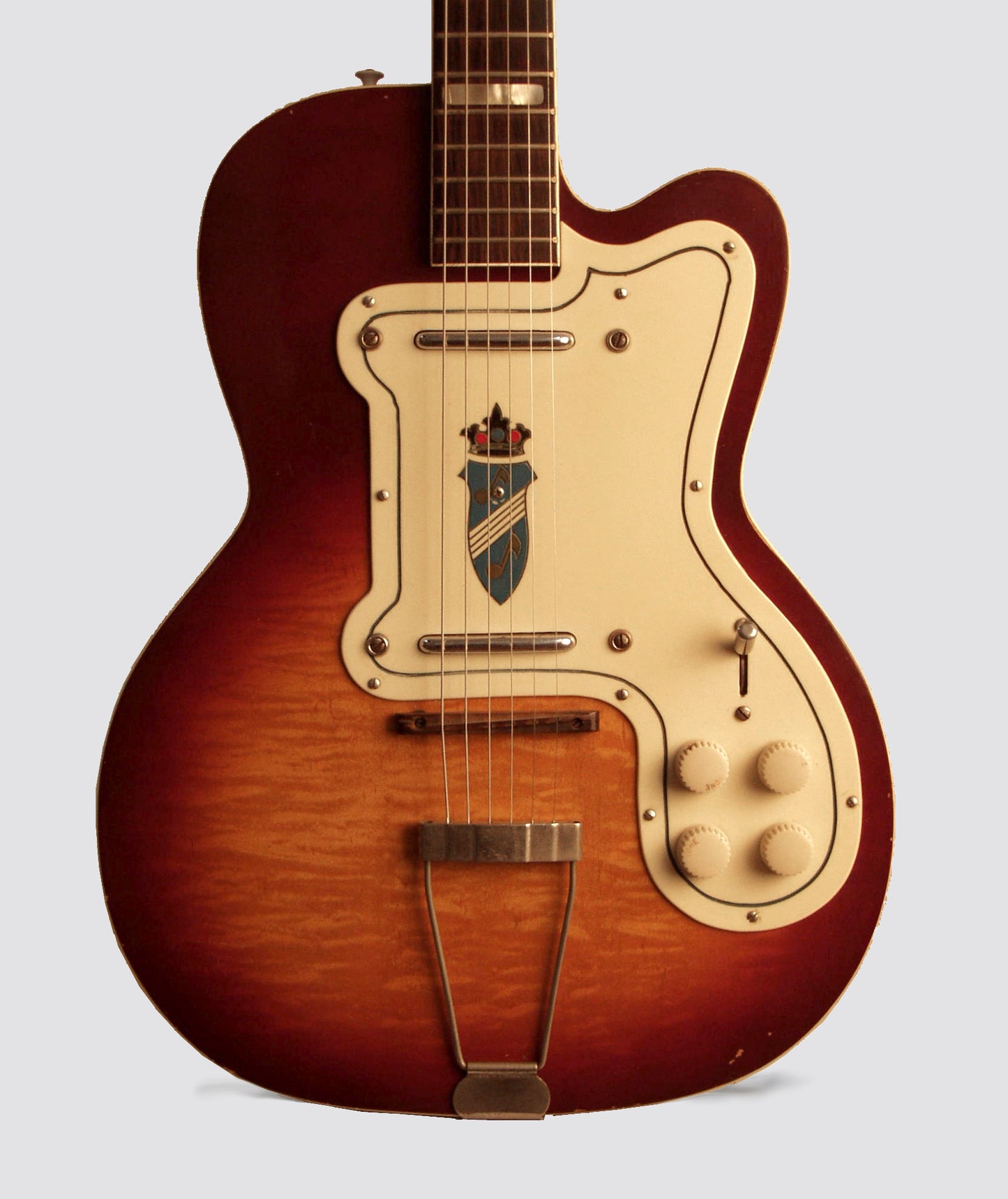 Kay Silvertone ""Thin Twin"" Thinline Hollow Body Electric Guitar (1953)