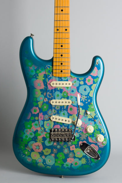 Fender Blue Floral Stratocaster Solid Body Electric Guitar (2002)