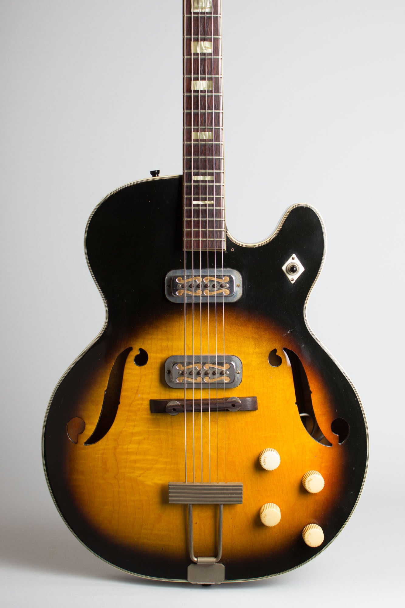 Harmony Meteor H-70 Arch Top Hollow Body Electric Guitar (1965)