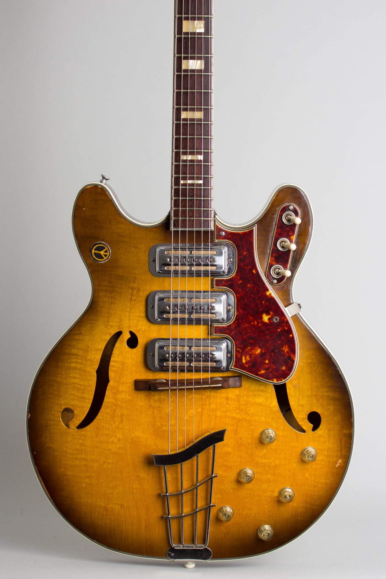 Harmony H-75 Thinline Hollow Body Electric Guitar (1960)