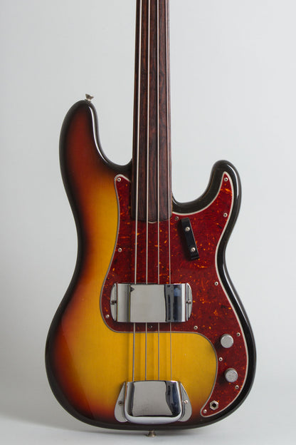 Fender Precision Fretless Solid Body Electric Bass Guitar (1971)