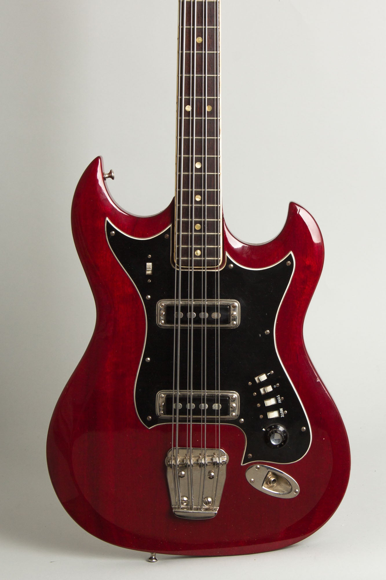 Hagstrom H-8 8-String Bass Solid Body Electric Bass Guitar (1968)