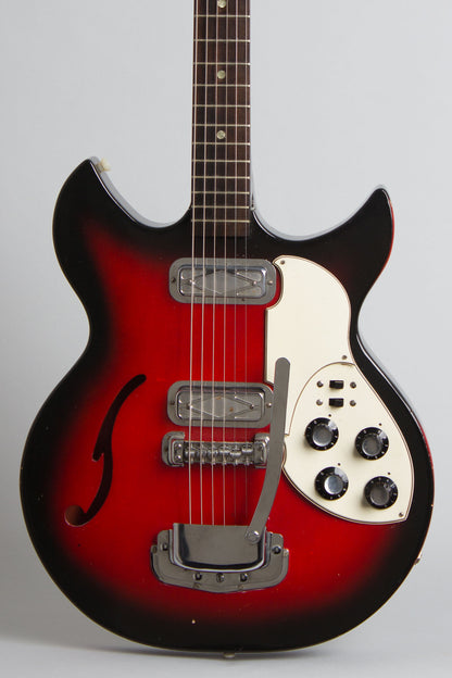 Harmony Silvertone Model 1453 Thinline Hollow Body Electric Guitar (1968)
