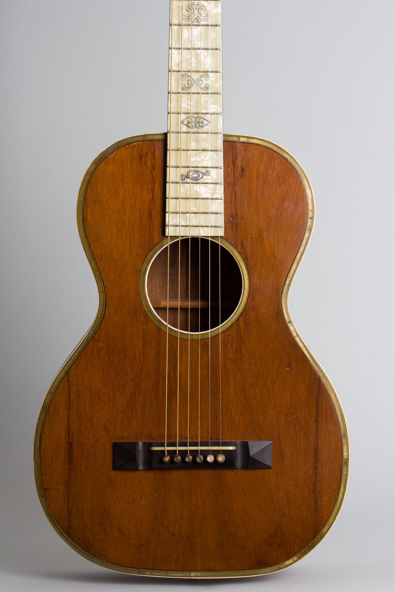 Oscar Schmidt Sovereign Standard Size Koa Flat Top Acoustic Guitar (1930)