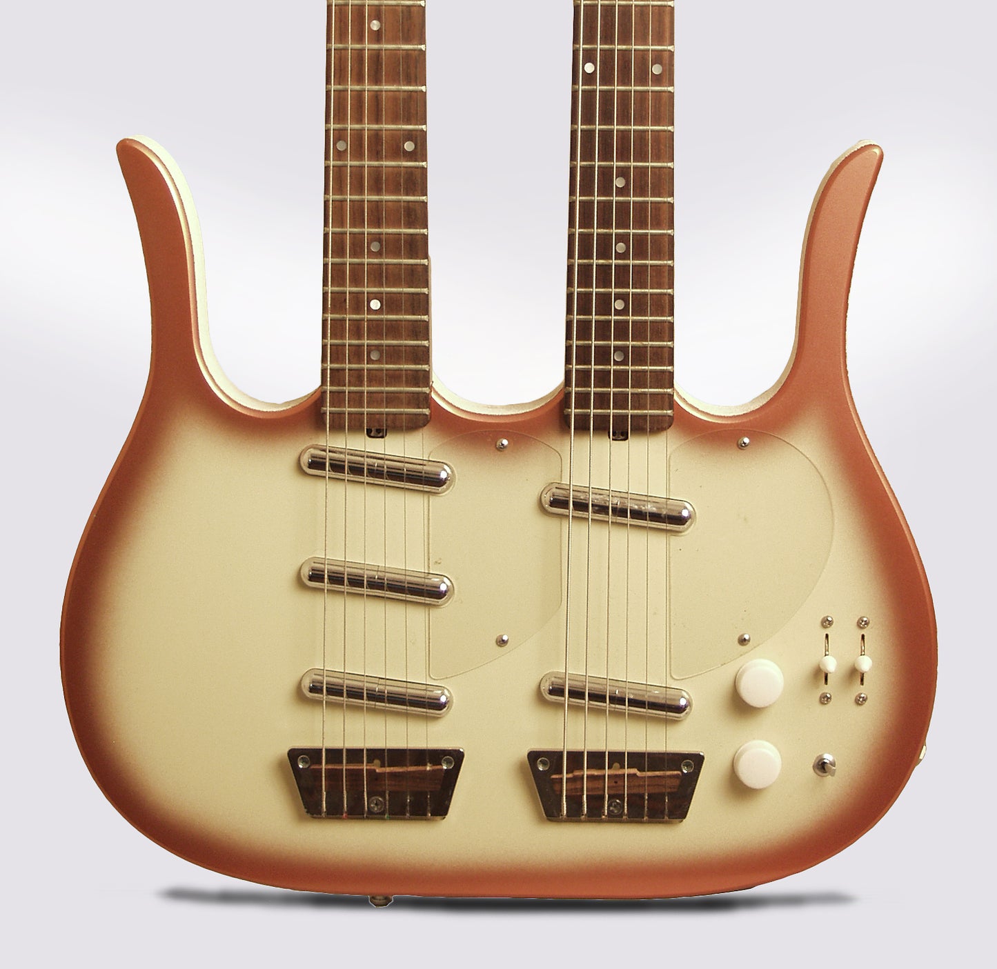 Jerry Jones Longhorn Baritone Doubleneck Solid Body Electric Guitar (mid-1990's)