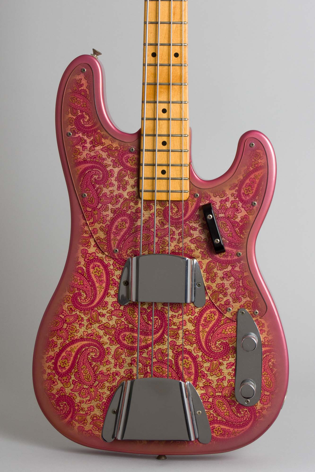 Fender Telecaster Bass Pink Paisley Solid Body Electric Bass Guitar (1968)