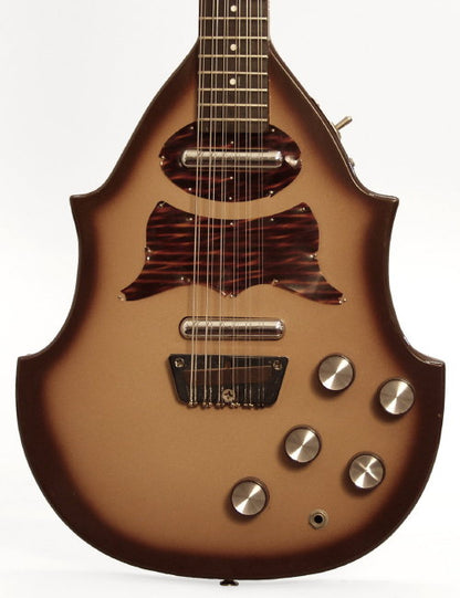 Danelectro Bellzouki 2-pickup model 7020 12 String Semi-Hollow Body Electric Guitar (1961)
